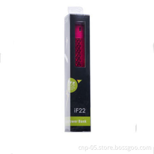 Power bank for mobile phone, mini, pretty, 2,200mAh, 18650 battery for charging your phone